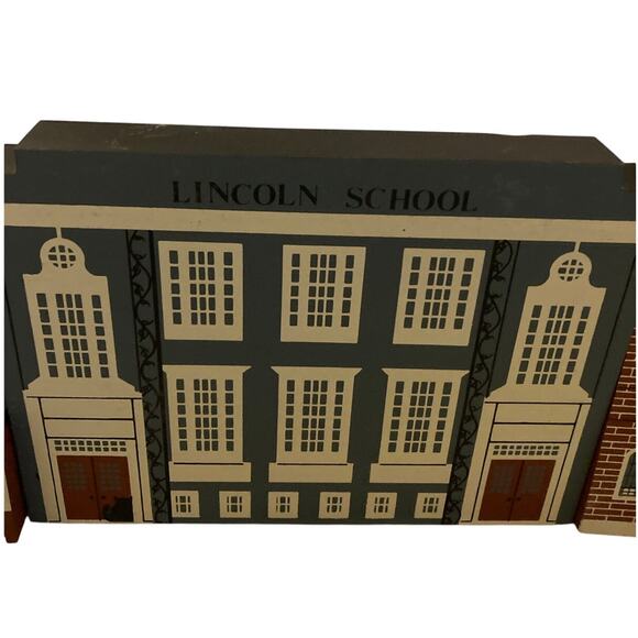 1988 The Cat’s Meow Village Series 6 Lot of 7 Wood Buildings - Picture 4 of 8